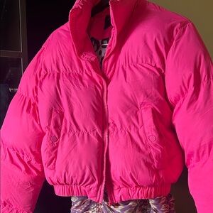 Women's Pink Puffer Jacket